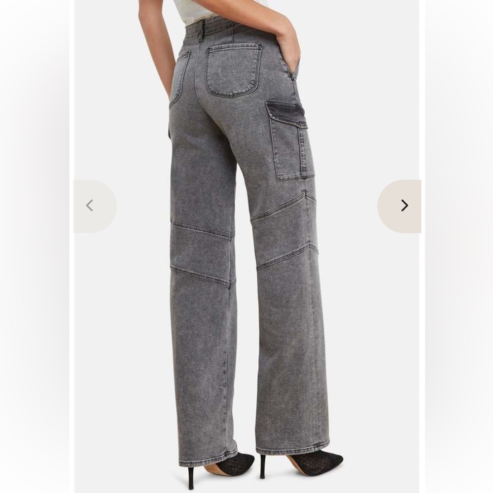 L’Agence Brooklyn High Waist Wide Leg Utility Jeans - Picture 4 of 12